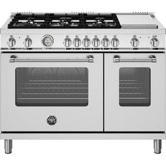 Bertazzoni-Stainless Steel-Dual Fuel MAS486GDFMXV