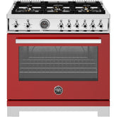 Bertazzoni-Red-Gas PRO366BCFGMROT