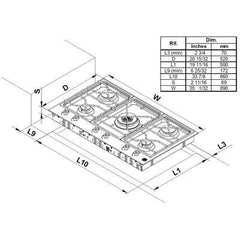 Bertazzoni-Stainless PM36500X