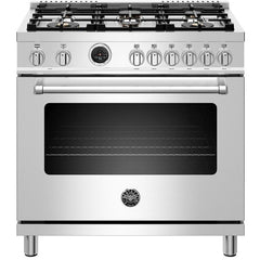 Bertazzoni-Stainless Steel-Dual Fuel MAST366DFSXT