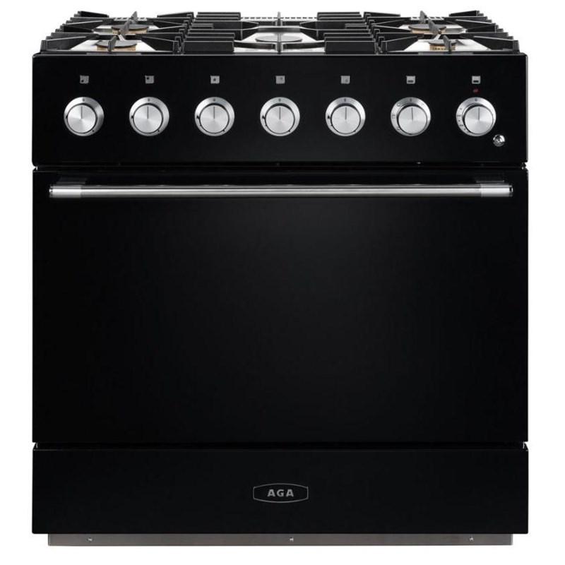 AGA-Black-Dual Fuel AMC36DF-BLK