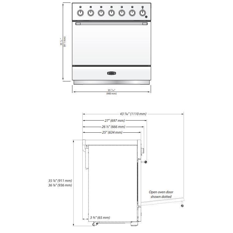 AGA-Black-Electric AMC36IN-MBL
