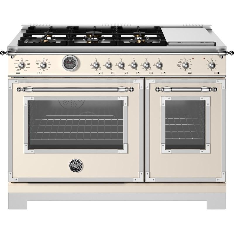 Bertazzoni-Beige-Dual Fuel HER486BTFEPAVT