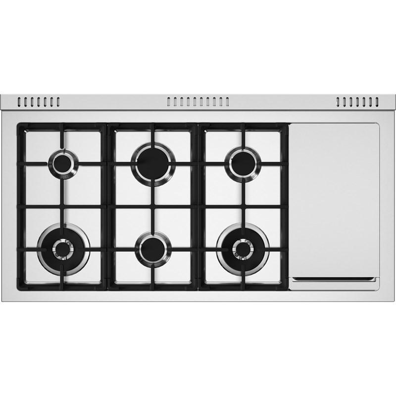 Bertazzoni-Stainless Steel-Dual Fuel MAS486GDFMXV