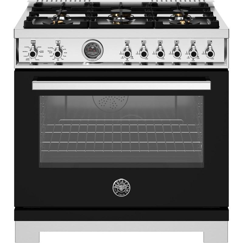 Bertazzoni-Black-Dual Fuel PRO366BCFEPNET