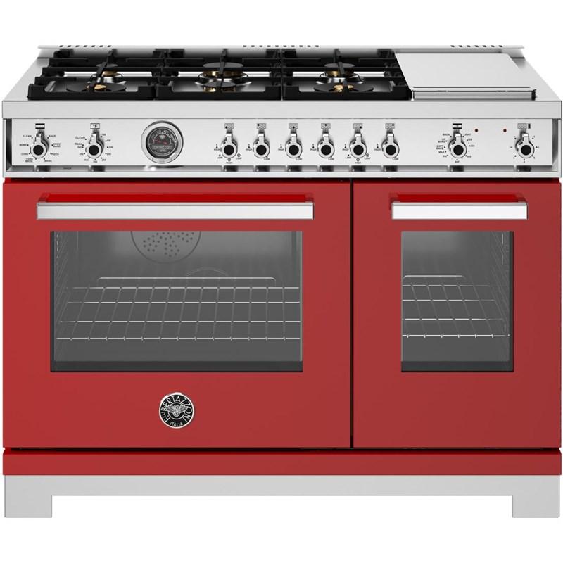 Bertazzoni-Red-Dual Fuel PRO486BTFEPROT