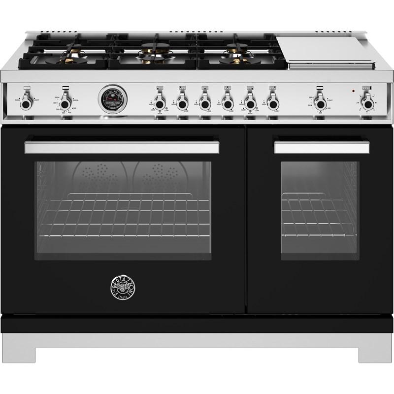 Bertazzoni-Black-Gas PRO486BTFGMNET