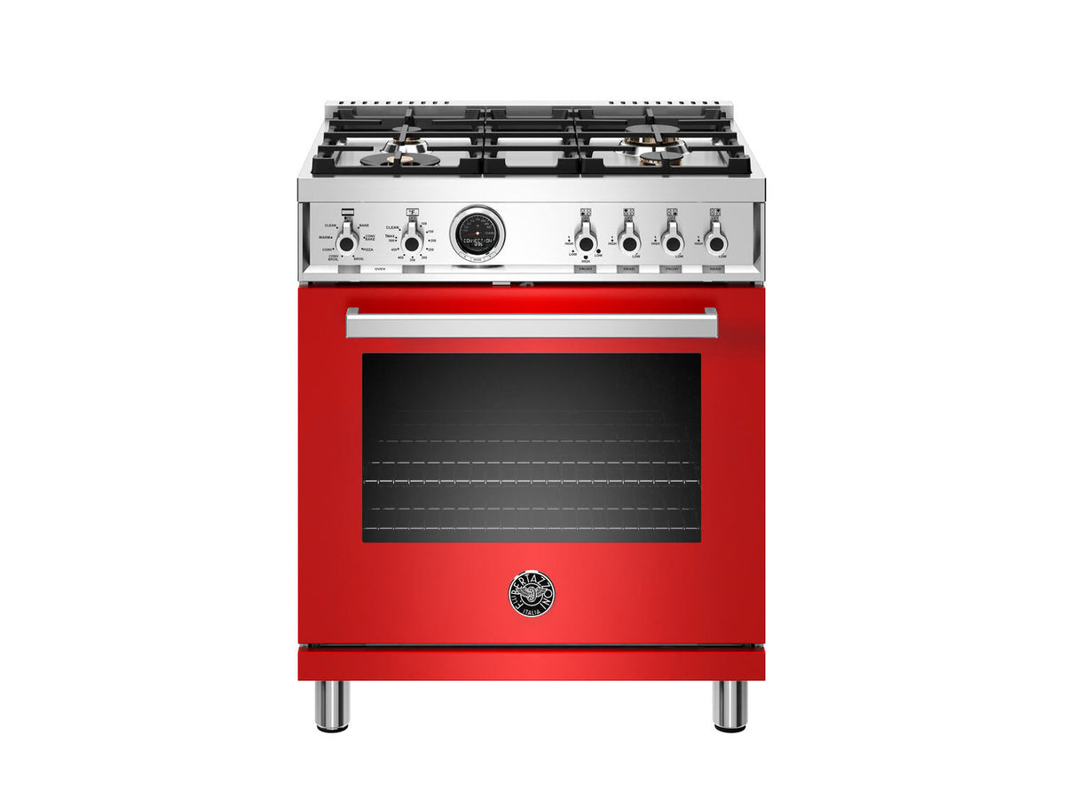 Bertazzoni-Red-Dual Fuel PROF304DFSROT
